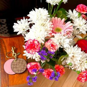 Coach mirror key chain